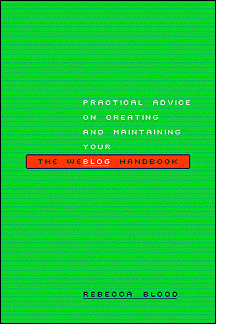 the weblog handbook cover